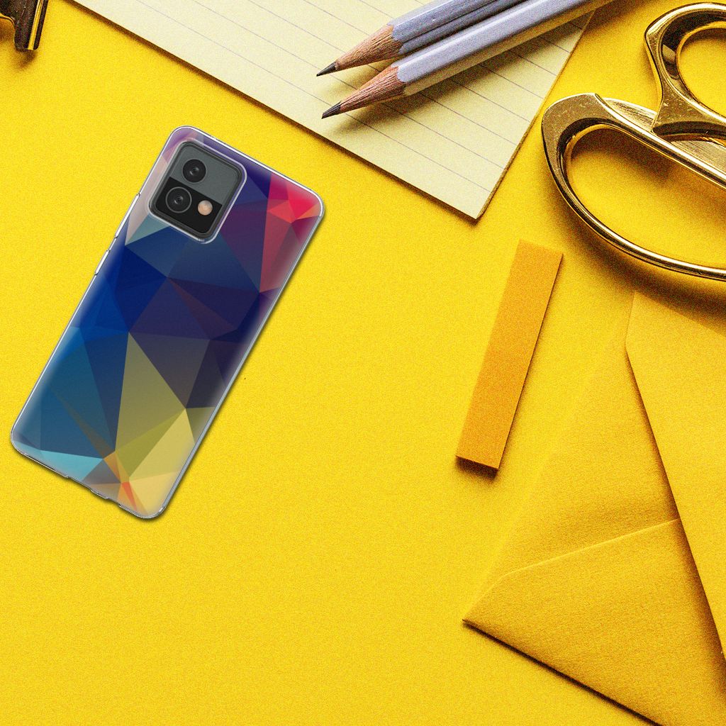 Motorola Moto G72 TPU Hoesje Polygon Dark B2C Telecom