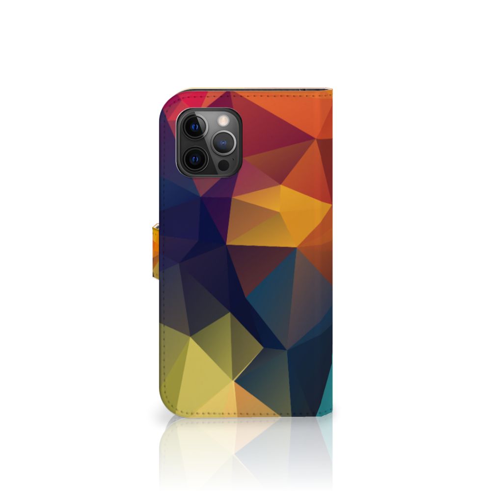 Apple iPhone 12 Pro Max Book Case Polygon Color