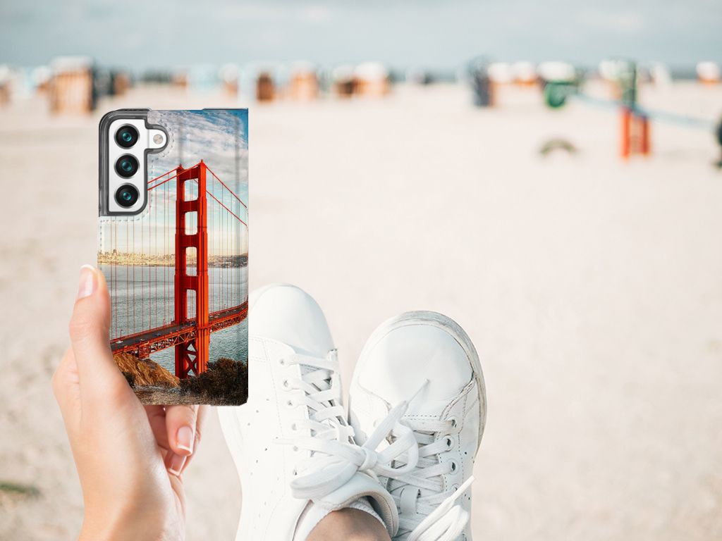 Samsung Galaxy S22 Book Cover Golden Gate Bridge - B2C Telecom
