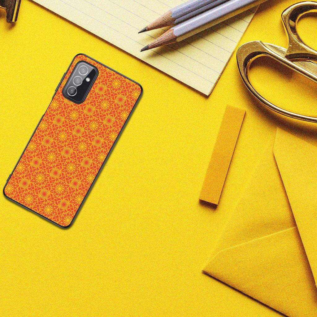 Samsung Galaxy M52 Back Case Batik Oranje B2C Telecom