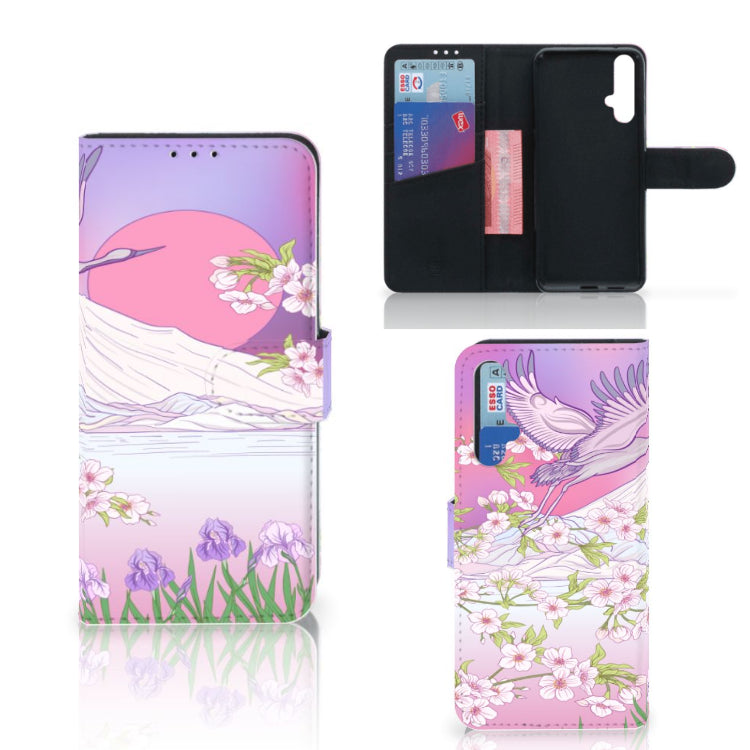 Honor 20 Telefoonhoesje met Pasjes Bird Flying