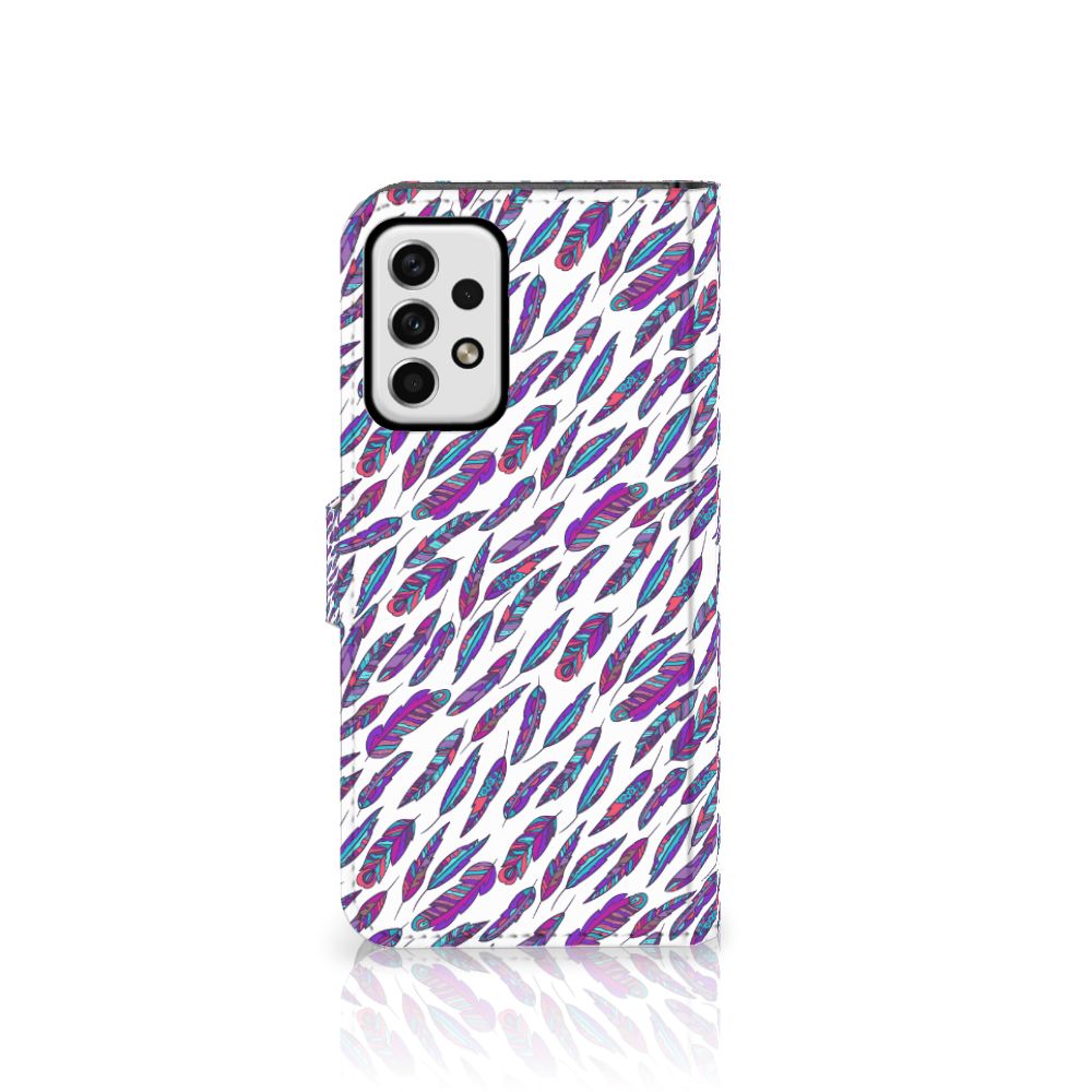 Samsung Galaxy A23 Telefoon Hoesje Feathers Color