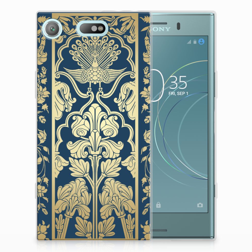 Sony Xperia XZ1 Compact TPU Case Beige Flowers