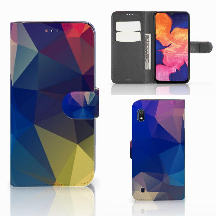 Samsung Galaxy A10 Book Case Polygon Dark