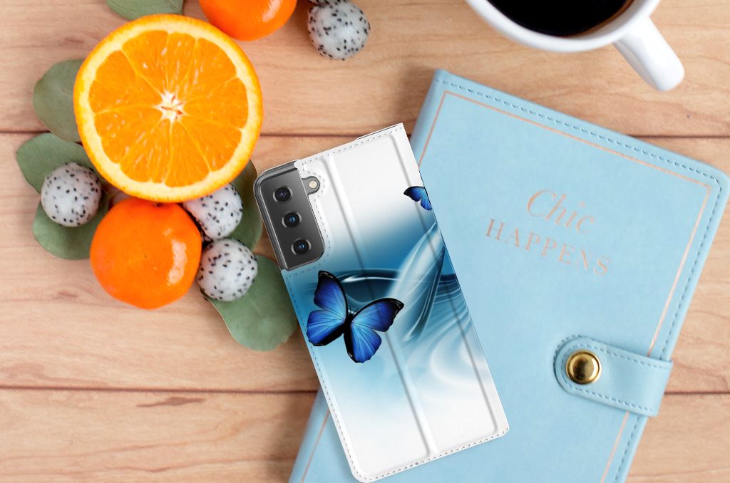 Samsung Galaxy S21 Plus Hoesje maken Vlinders - B2C Telecom
