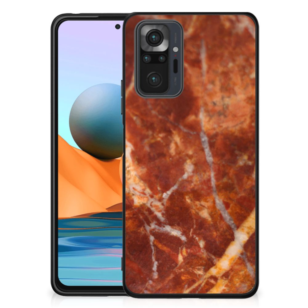 Xiaomi Redmi Note 10 Pro Marmeren Print Telefoonhoesje Marmer Bruin B2C Telecom