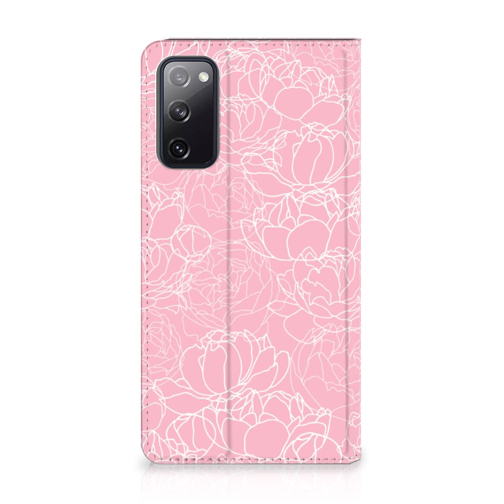 Samsung Galaxy S20 FE Smart Cover White Flowers - B2C Telecom