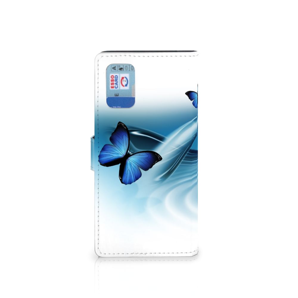 Samsung Galaxy A02s | M02s Telefoonhoesje met Pasjes Vlinders