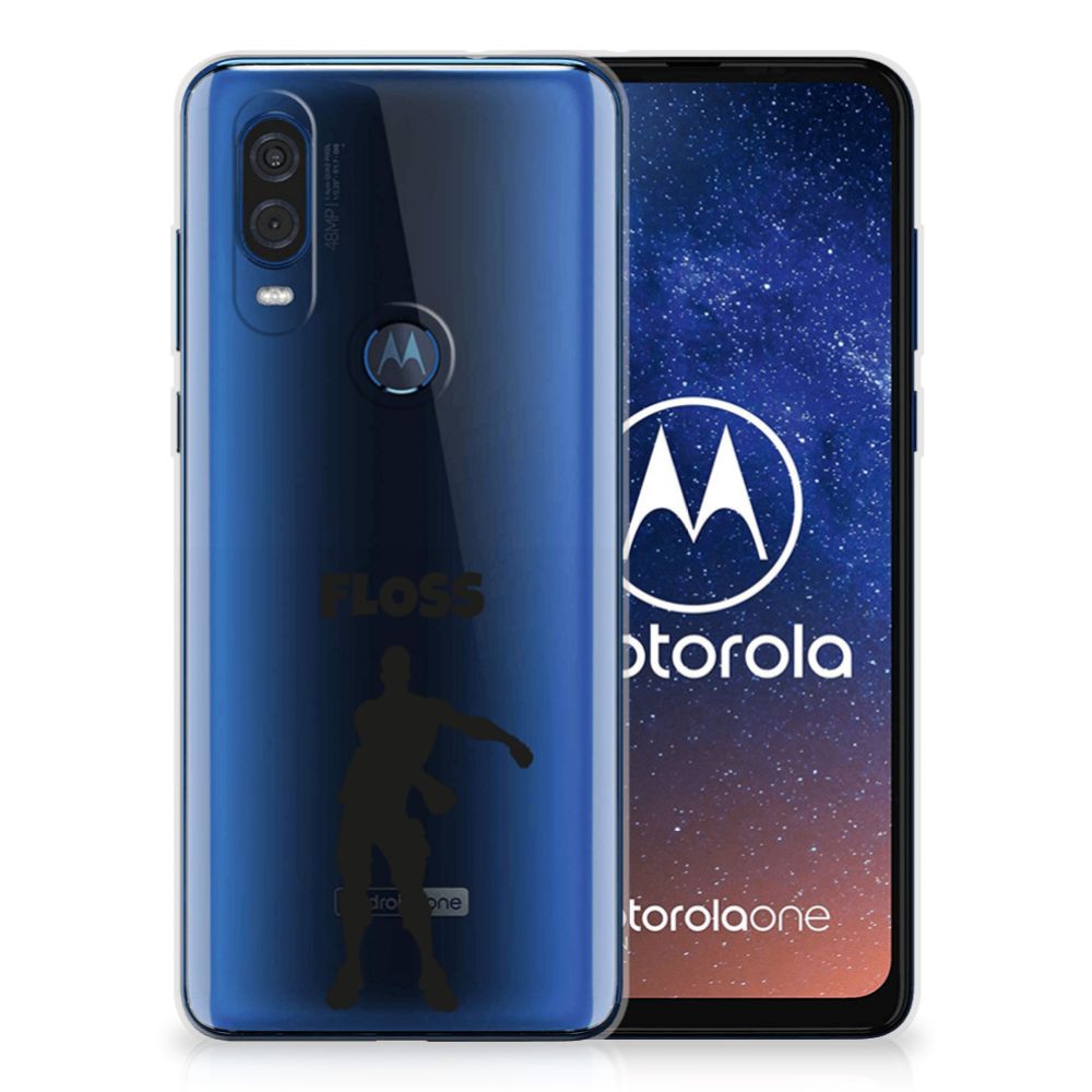 Motorola One Vision Telefoonhoesje met Naam Floss