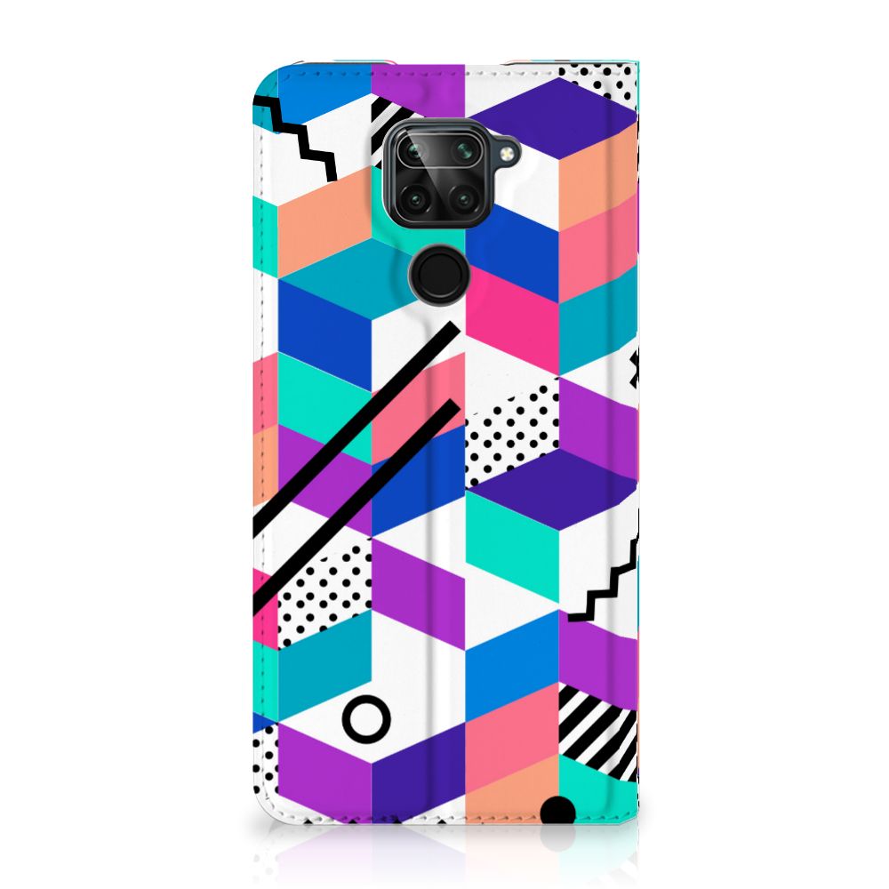 Xiaomi Redmi Note 9 Stand Case Blokken Kleurrijk - B2C Telecom
