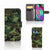 Samsung Galaxy A40 Telefoon Hoesje Army Dark