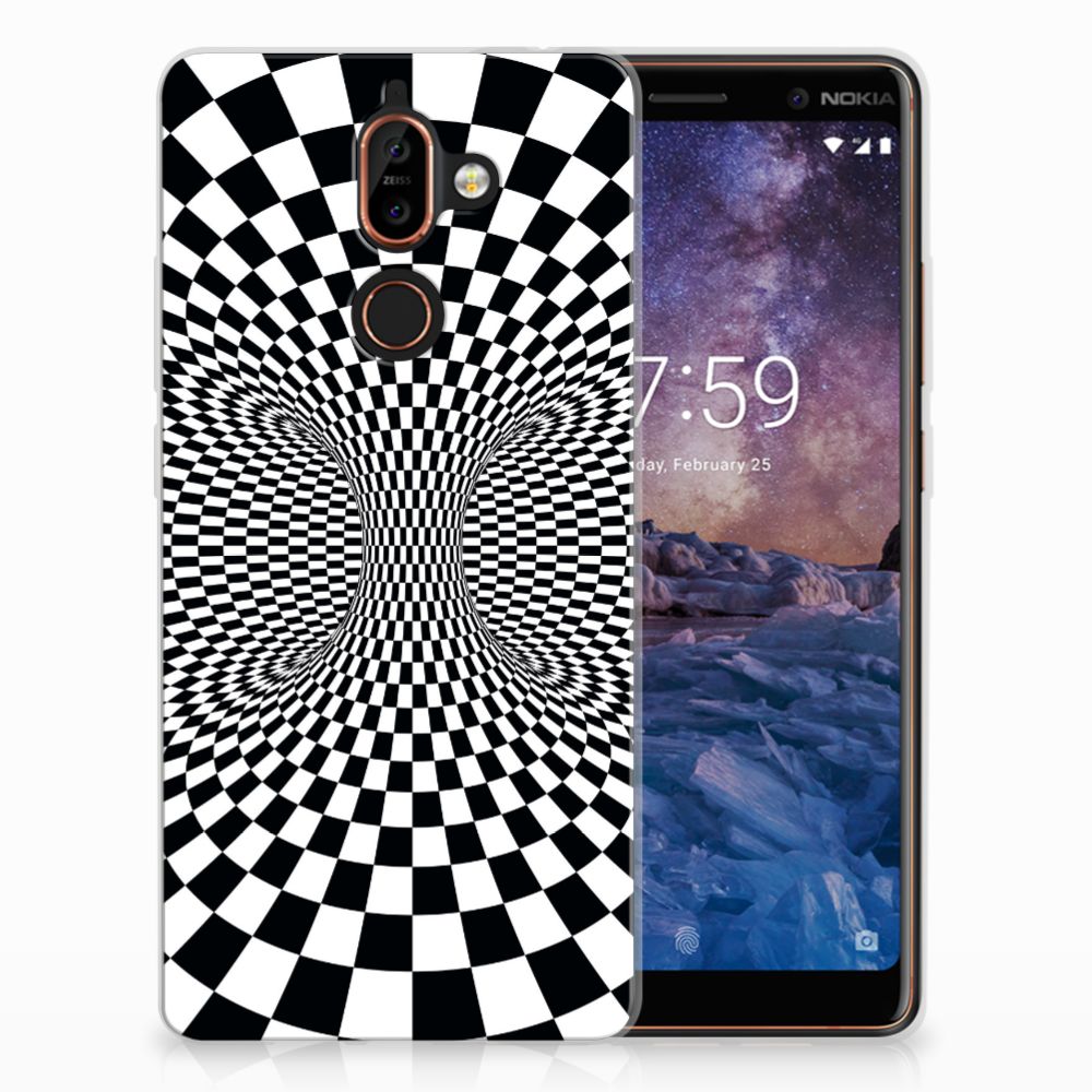 Nokia 7 Plus TPU Hoesje Illusie