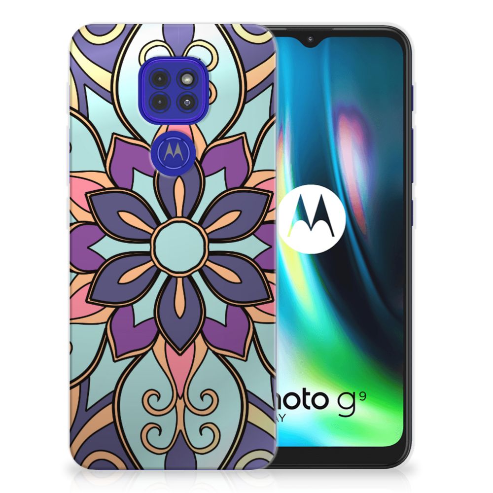 Motorola Moto G9 Play | E7 Plus TPU Case Purple Flower