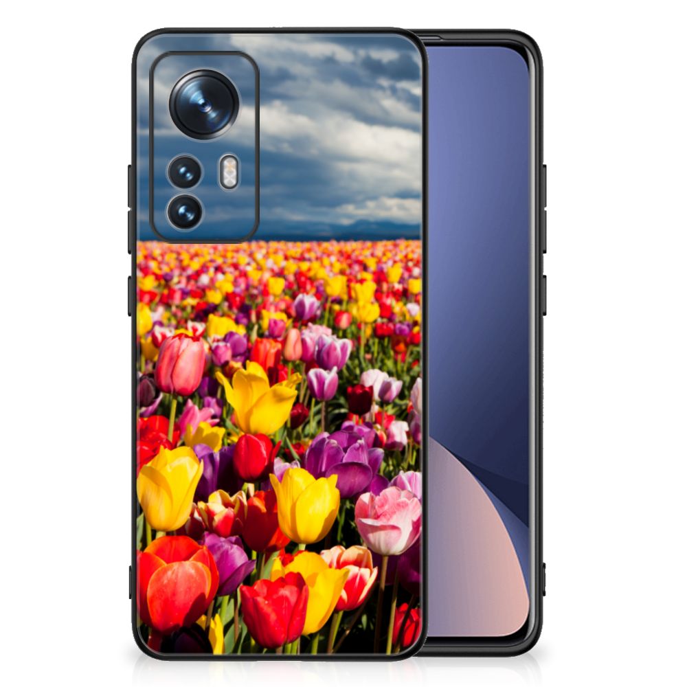 Xiaomi 12 | 12X Bloemen Hoesje Tulpen