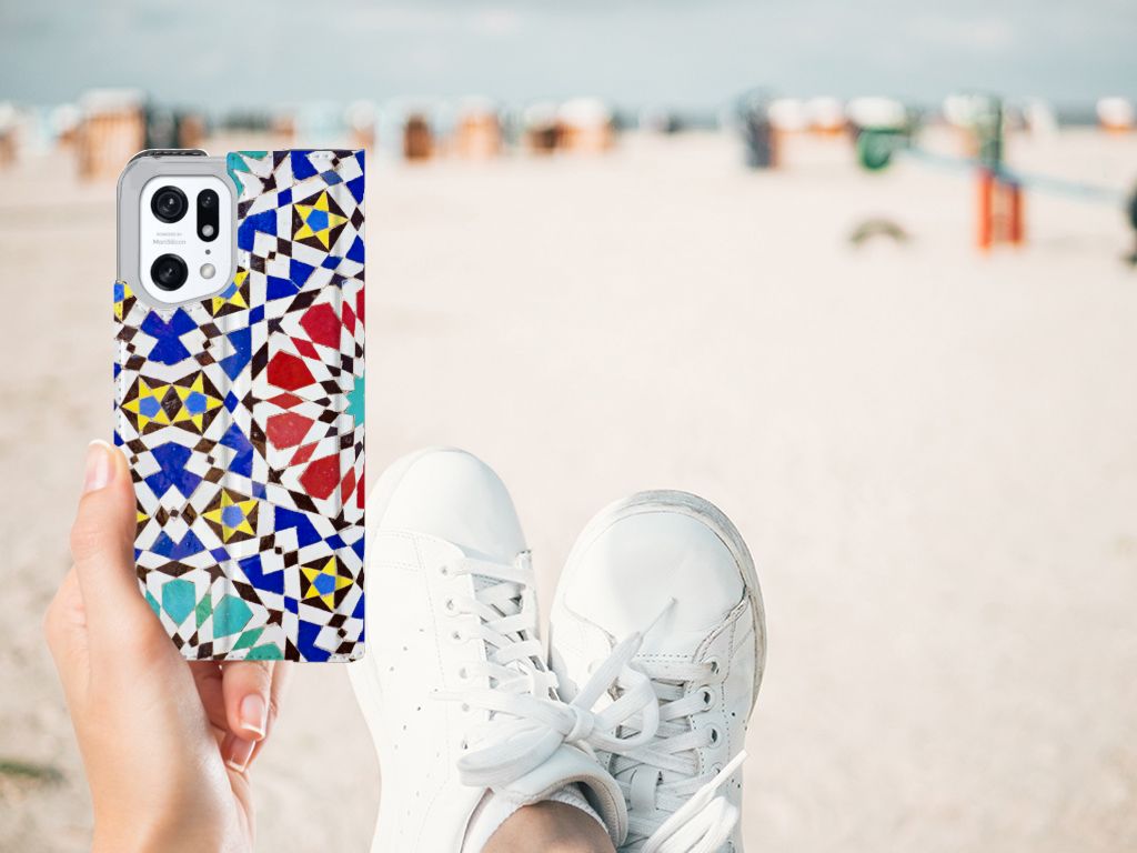 OPPO Find X5 Pro Standcase Mozaïek - B2C Telecom