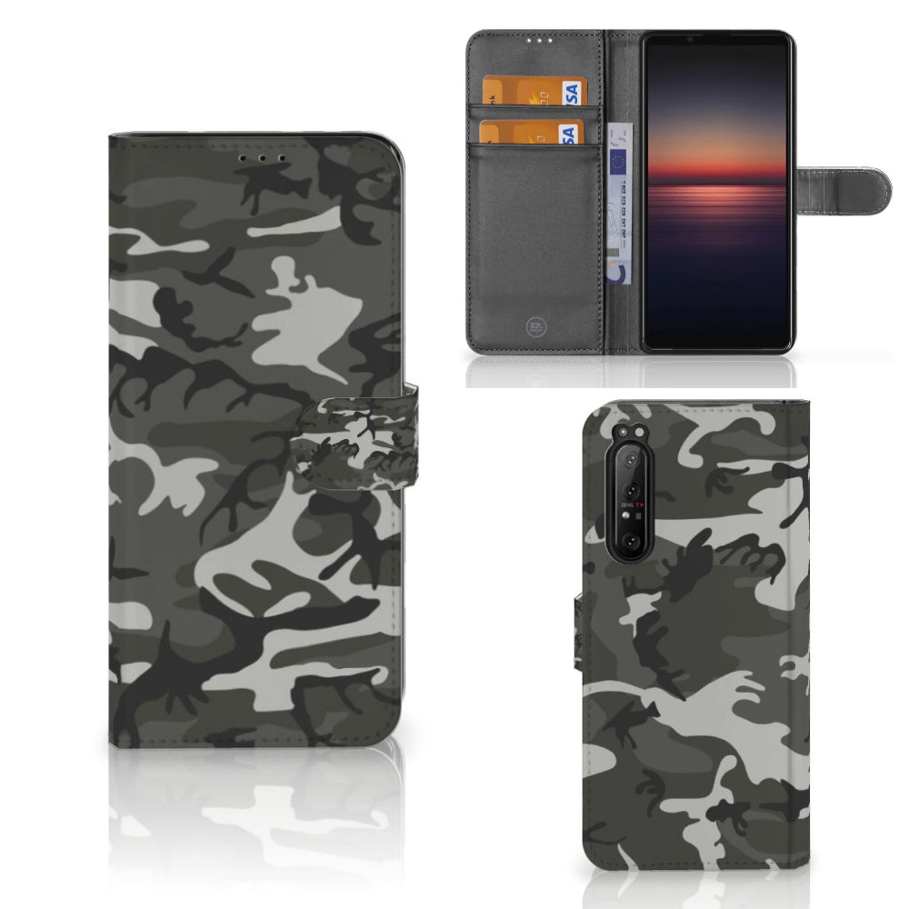 Sony Xperia 1 II Telefoon Hoesje Army Light