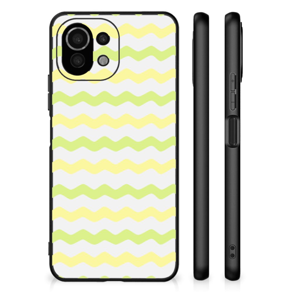 Xiaomi 11 Lite 5G NE | Mi 11 Lite Back Case Waves Yellow