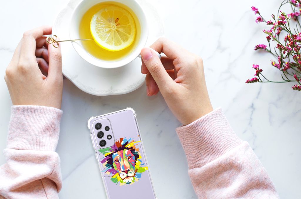 Samsung Galaxy A33 Stevig Bumper Hoesje Lion Color B2C Telecom