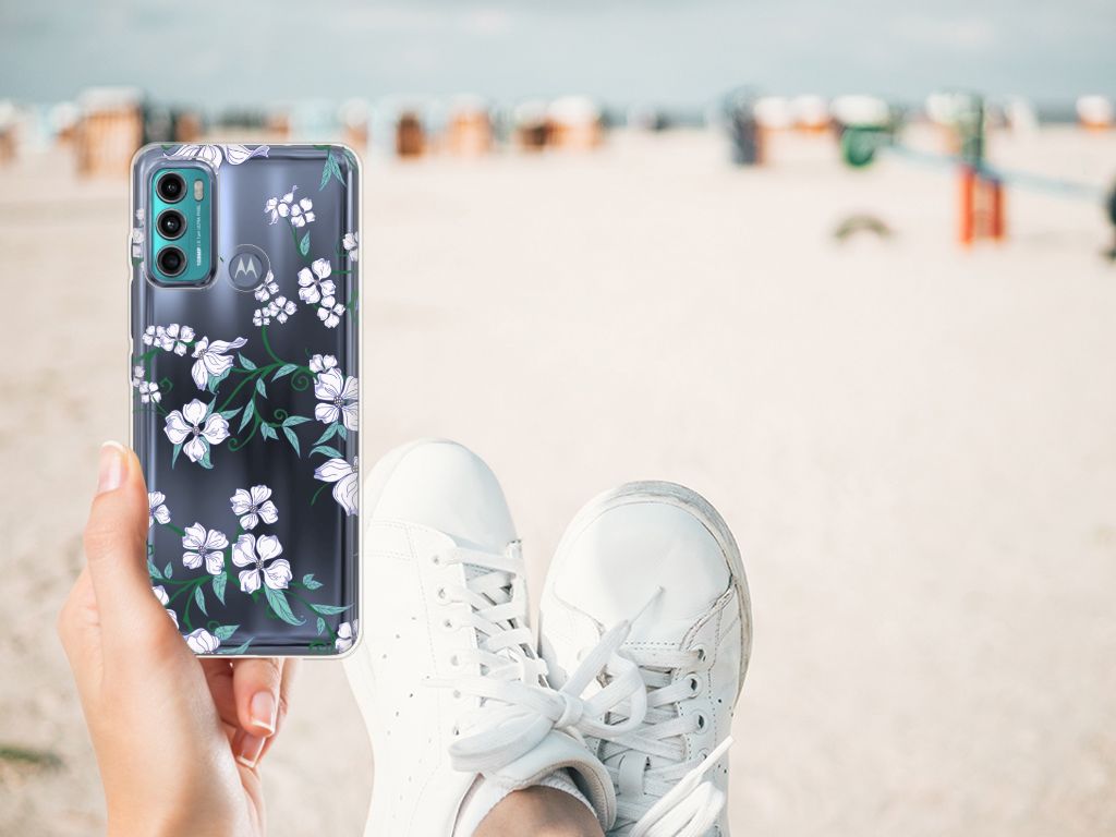 Motorola Moto G60 Uniek TPU Case Blossom White B2C Telecom