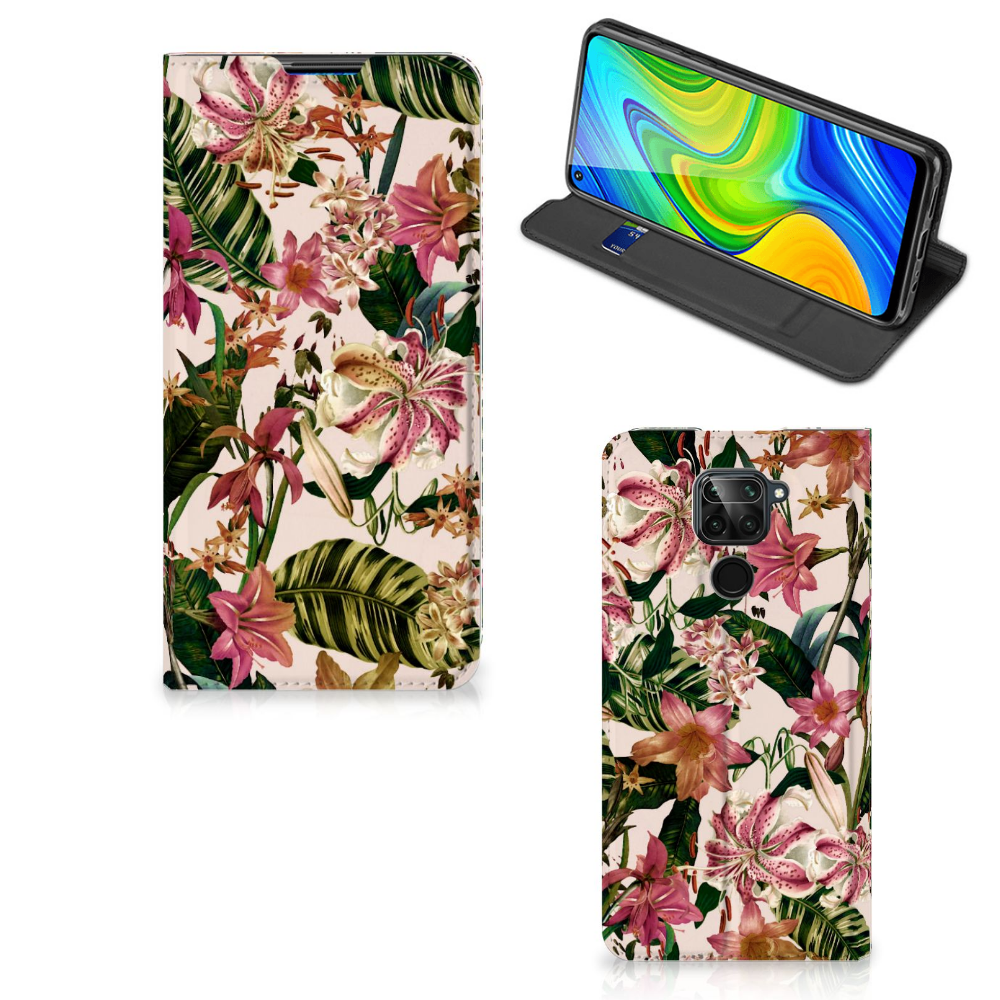 Xiaomi Redmi Note 9 Smart Cover Flowers - B2C Telecom