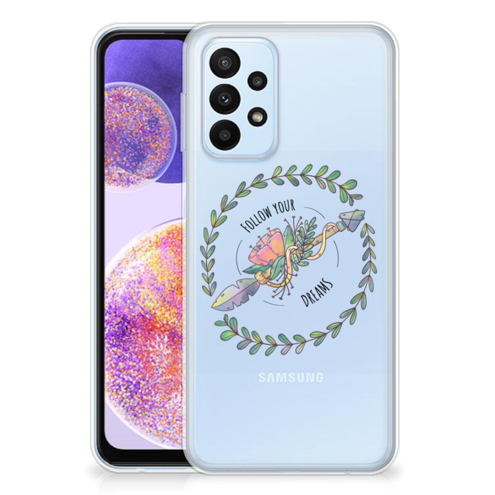 Samsung Galaxy A23 Telefoonhoesje met Naam Boho Dreams B2C Telecom