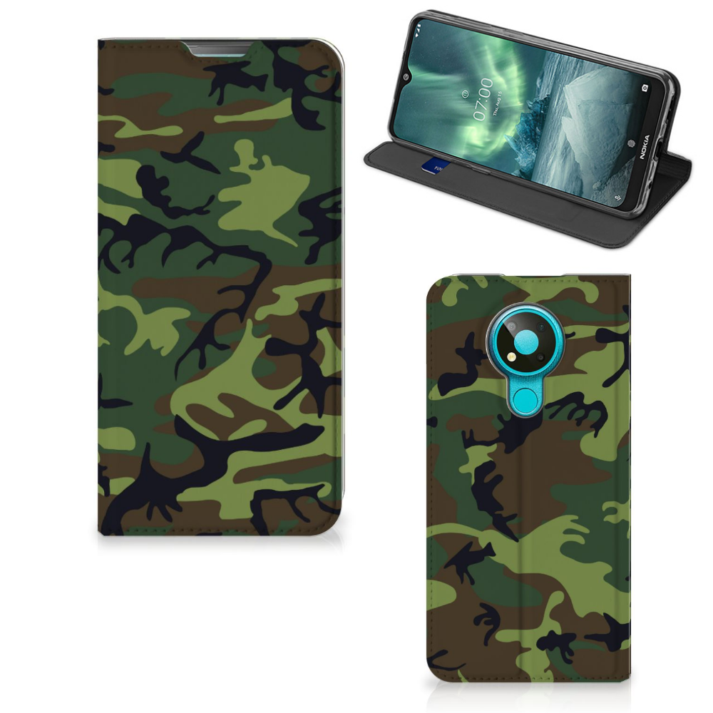 Nokia 3.4 Hoesje met Magneet Army Dark - B2C Telecom