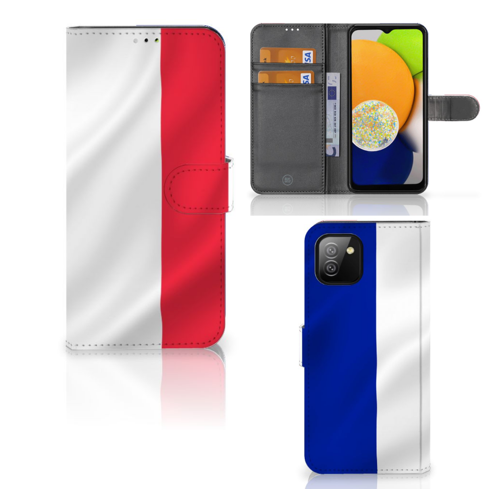 Samsung Galaxy A03 Bookstyle Case Frankrijk