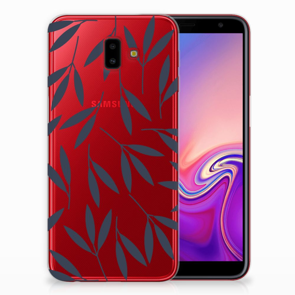 Samsung Galaxy J6 Plus (2018) TPU Case Leaves Blue