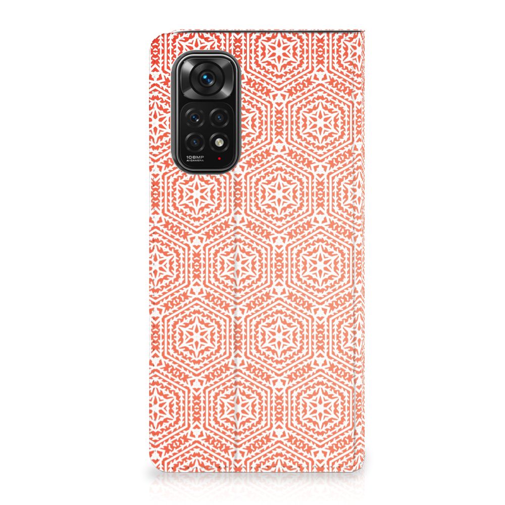 Xiaomi Redmi Note 11/11S Hoesje met Magneet Pattern Orange - B2C Telecom
