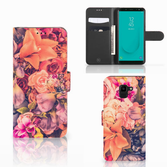 Samsung Galaxy J6 2018 Hoesje Bosje Bloemen