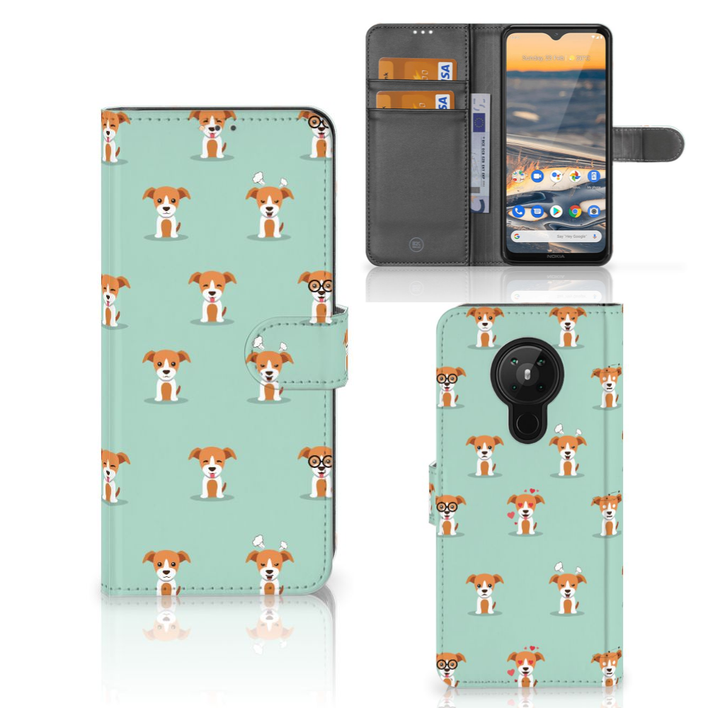 Nokia 5.3 Telefoonhoesje met Pasjes Pups