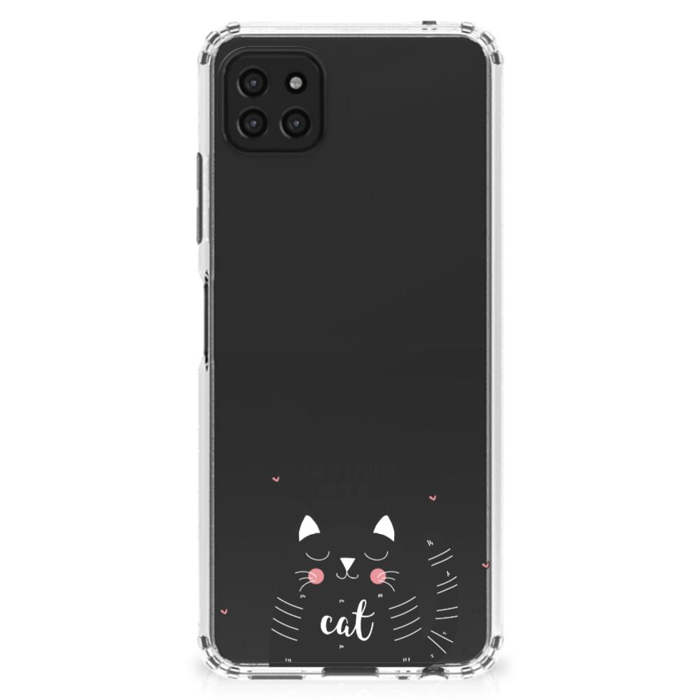 Samsung Galaxy A22 5G Stevig Bumper Hoesje Cat Good Day B2C Telecom