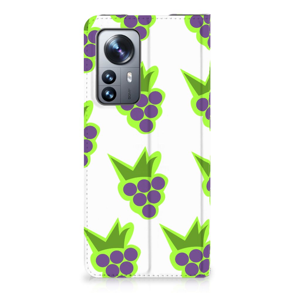 Xiaomi 12 Pro Flip Style Cover Druiven - B2C Telecom