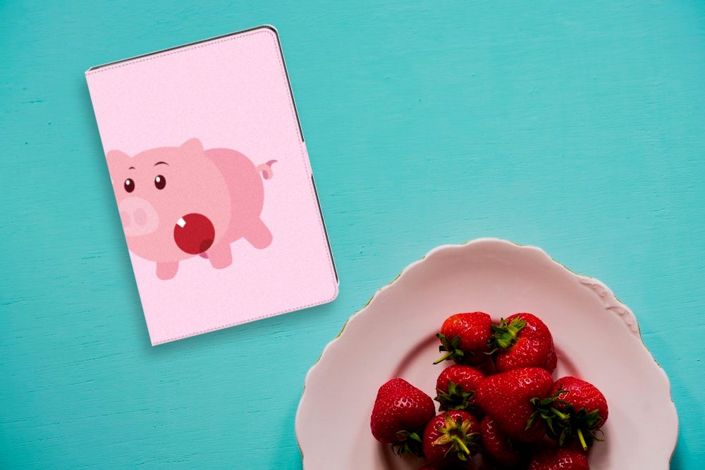 Lenovo Tablet M10 Hippe Tablet Hoes Pig Mud