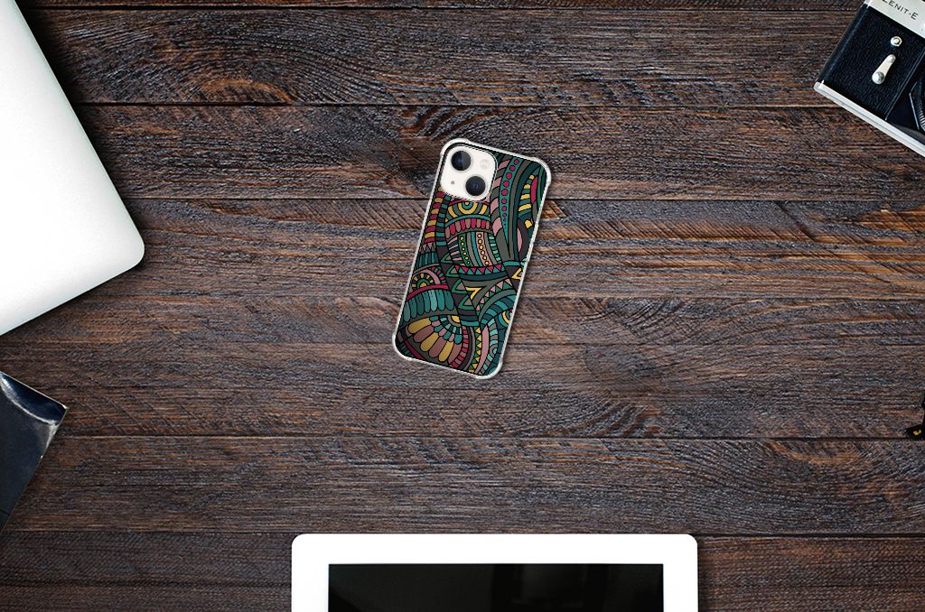 iPhone 13 Doorzichtige Silicone Hoesje Aztec B2C Telecom