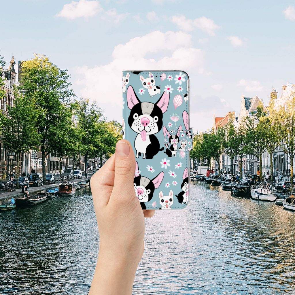 Samsung Galaxy A22 5G Telefoonhoesje met Pasjes Hondjes