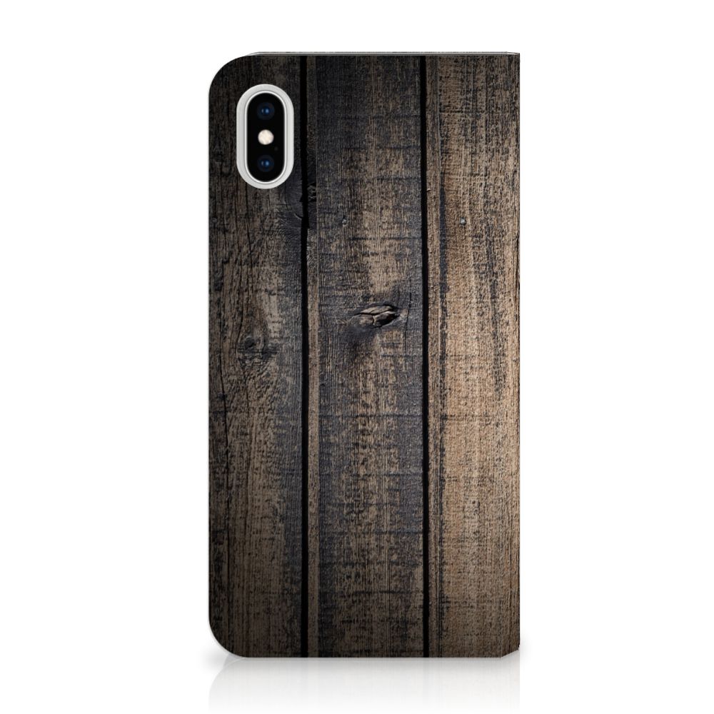 Apple iPhone Xs Max Book Wallet Case Steigerhout