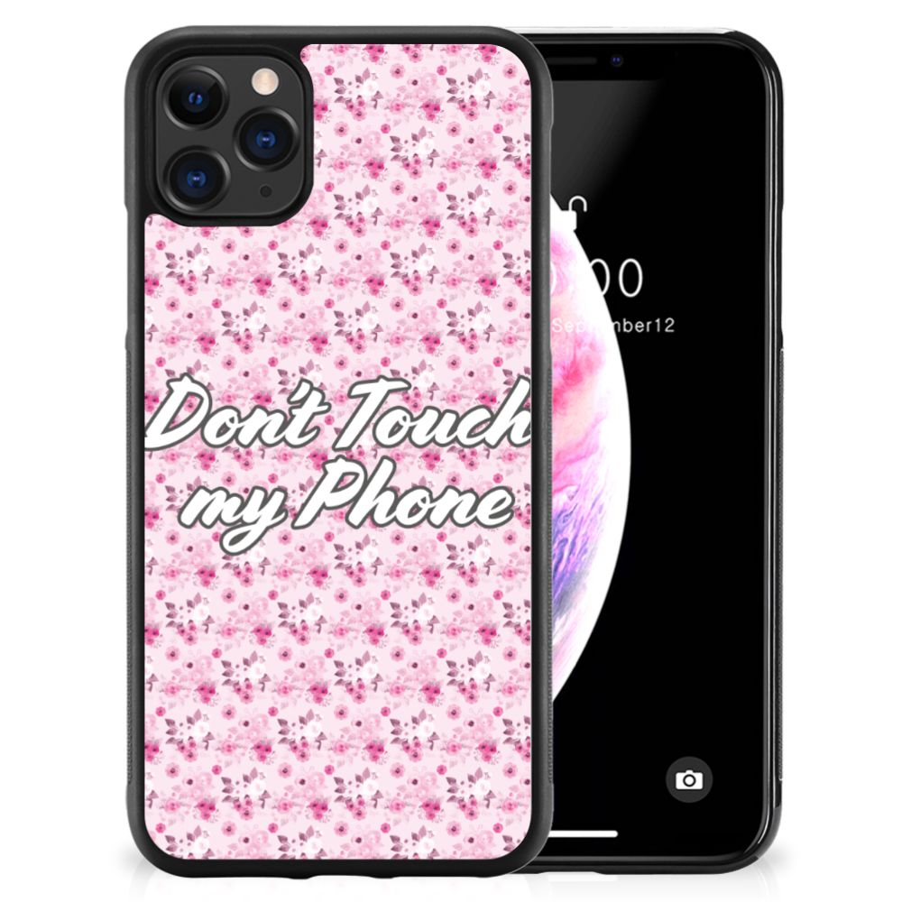 Apple iPhone 11 Pro Max TPU Hoesje Flowers Pink DTMP B2C Telecom