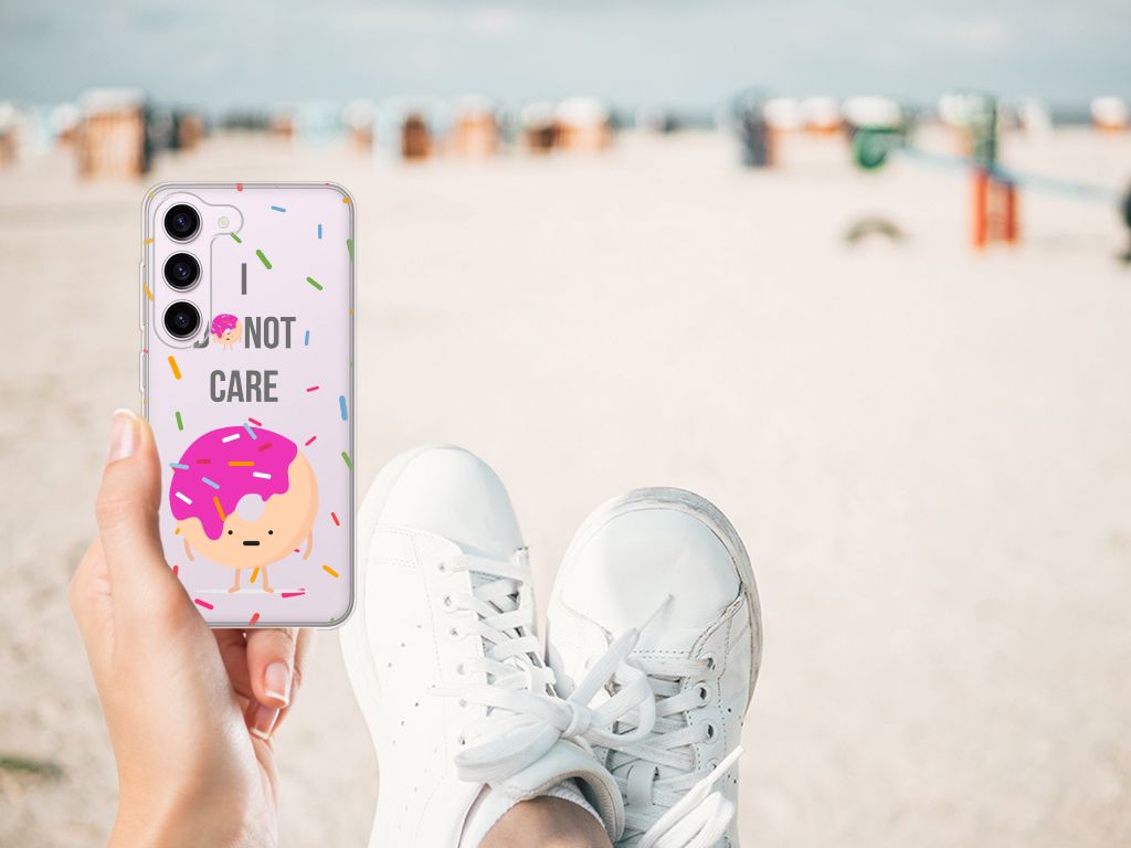 Samsung Galaxy S23 Siliconen Case Donut Roze B2C Telecom