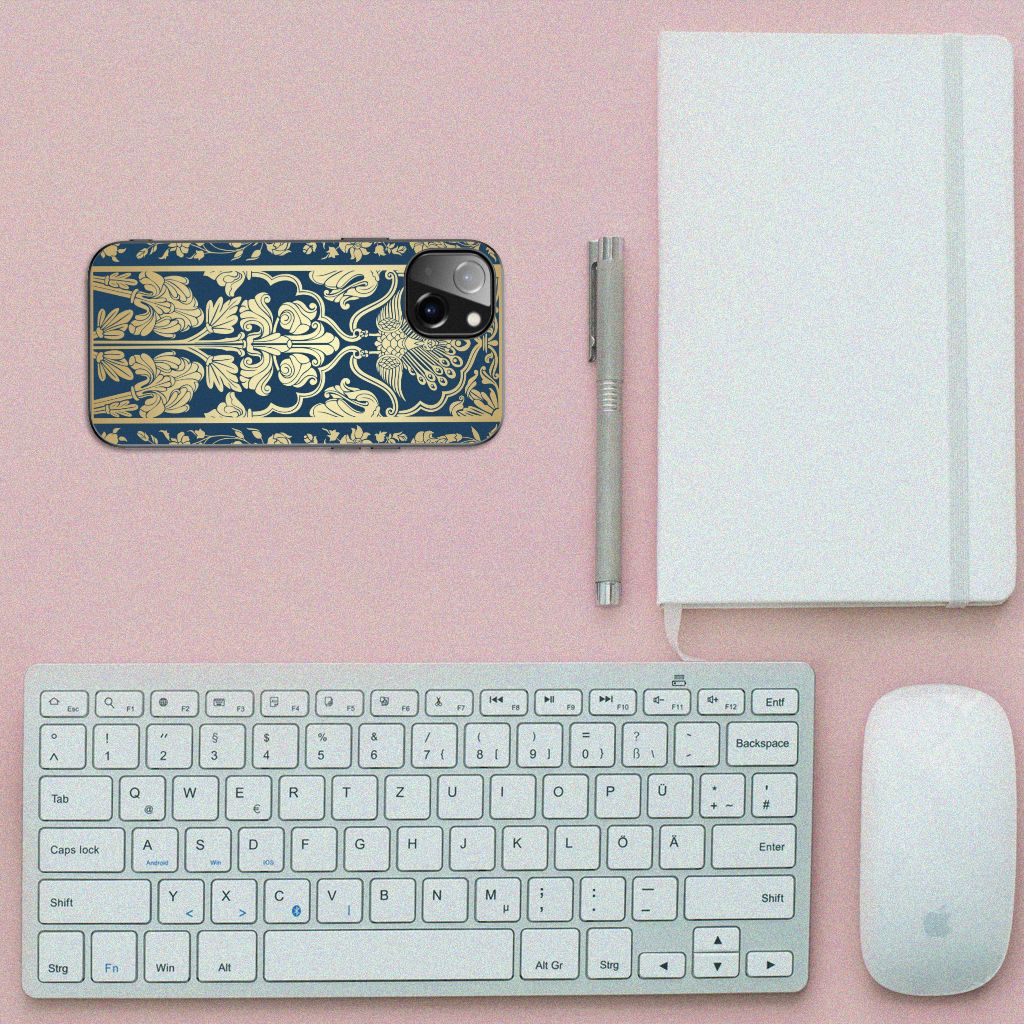 Apple iPhone 13 Bloemen Hoesje Beige Flowers B2C Telecom