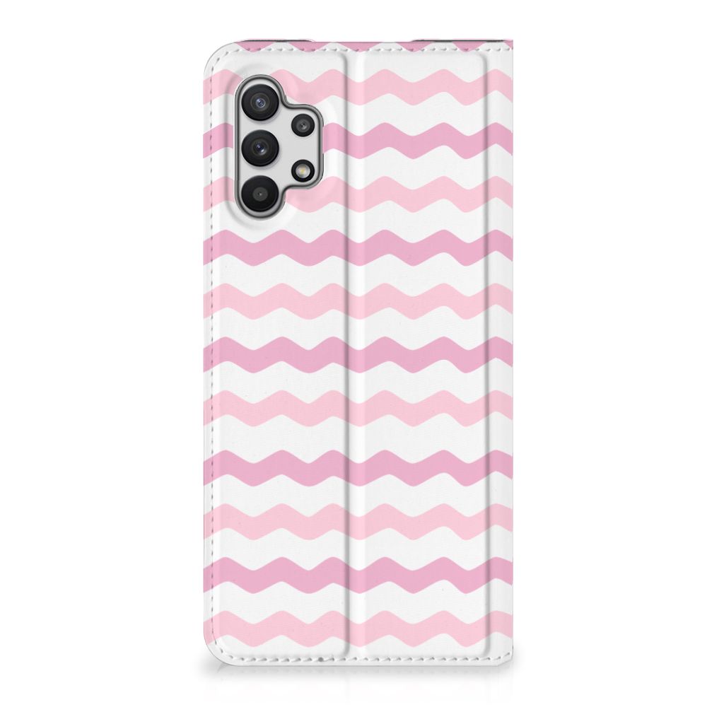 Samsung Galaxy A32 5G Hoesje met Magneet Waves Roze - B2C Telecom