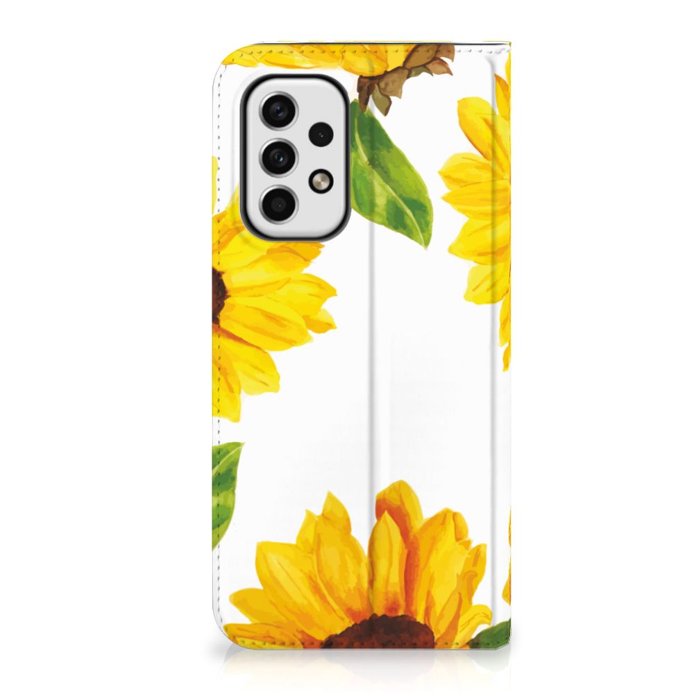 Smart Cover voor Samsung Galaxy A23 Zonnebloemen - B2C Telecom