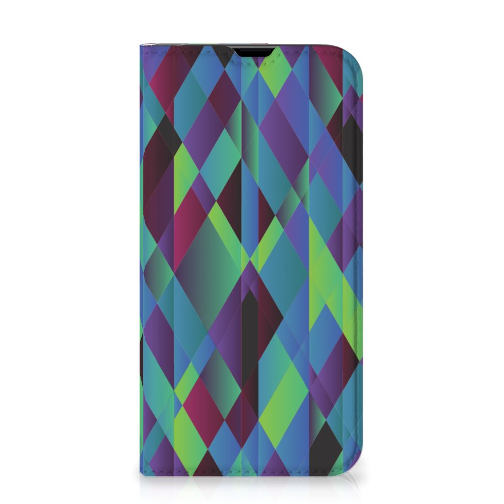 iPhone 13 Pro Stand Case Abstract Green Blue - B2C Telecom