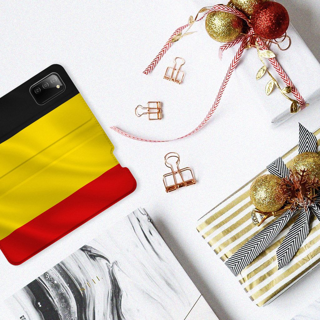 Samsung Galaxy M02s | A02s Standcase Belgische Vlag - B2C Telecom