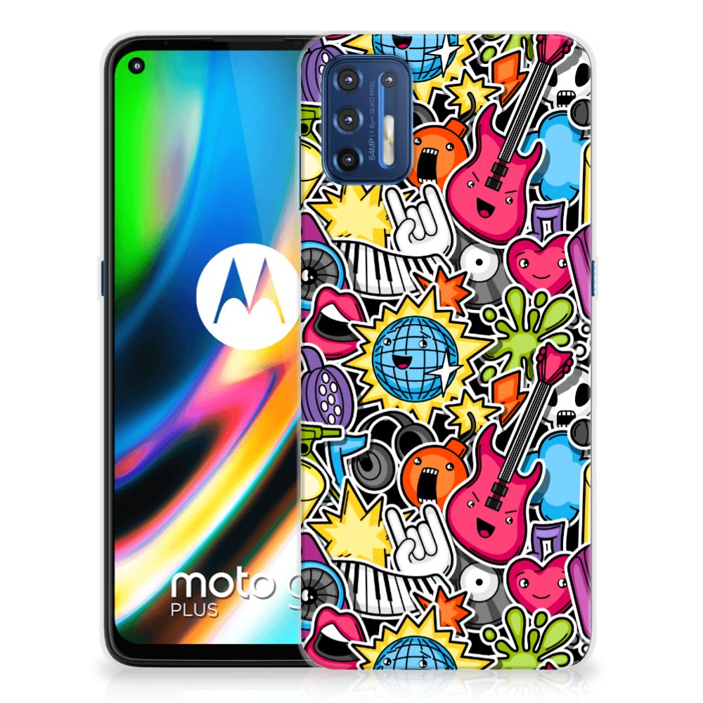 Motorola Moto G9 Plus Silicone Back Cover Punk Rock