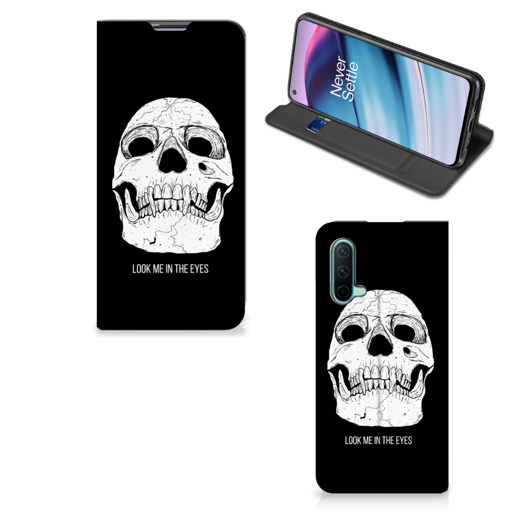 Mobiel BookCase OnePlus Nord CE 5G Skull Eyes - B2C Telecom