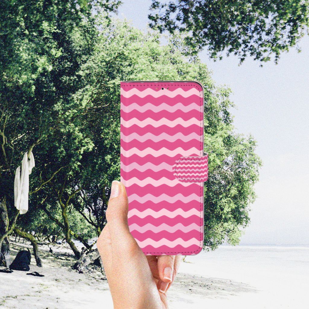 Samsung Galaxy A13 (4G) Telefoon Hoesje Waves Pink