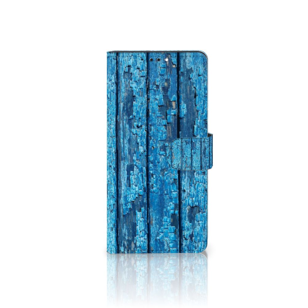 Xiaomi Redmi Note 10 Pro Book Style Case Wood Blue