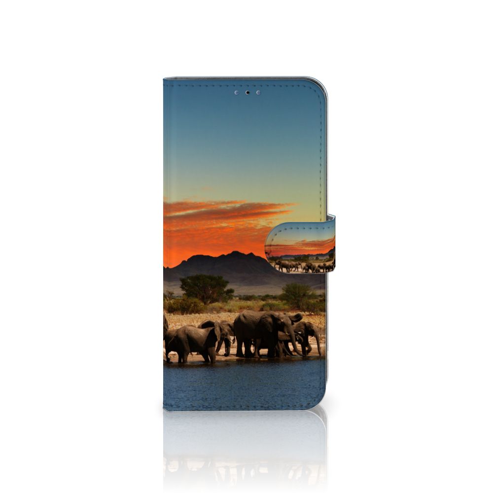 Samsung Galaxy A03s Telefoonhoesje met Pasjes Olifanten
