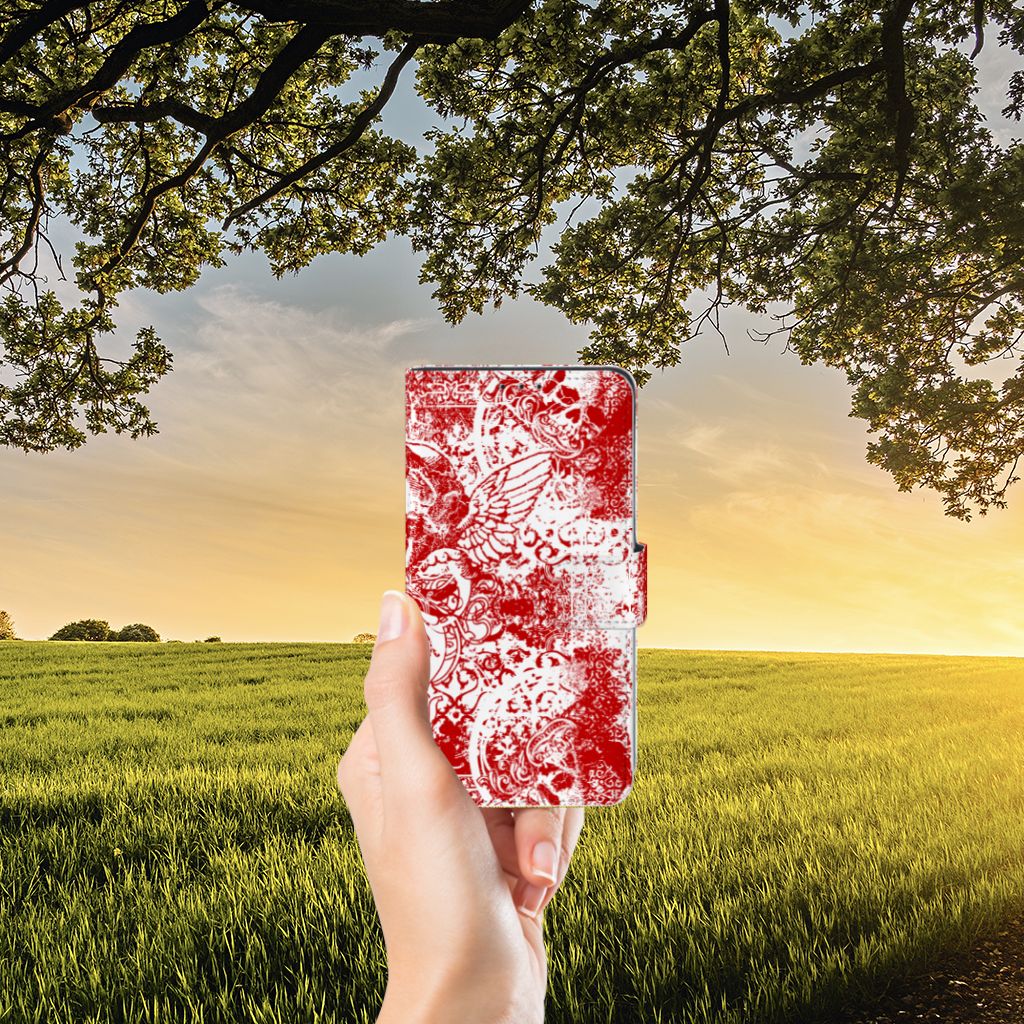 Telefoonhoesje met Naam Xiaomi Mi Mix 2s Angel Skull Rood